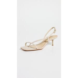 Schutz 'Heloise' Tan Leather Sandal Heels Size 8.5